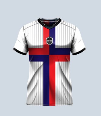vektör futbol forması şablon spor t-shirt tasarımı