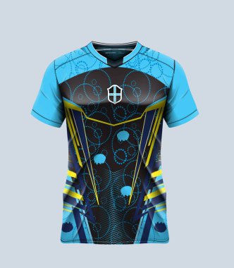 vektör futbol forması şablon spor t-shirt tasarımı