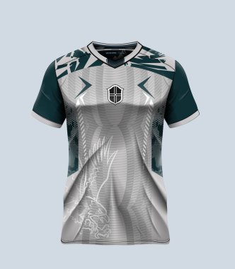 Tişört spor tasarım şablonu, futbol kulübü için futbol forması modeli