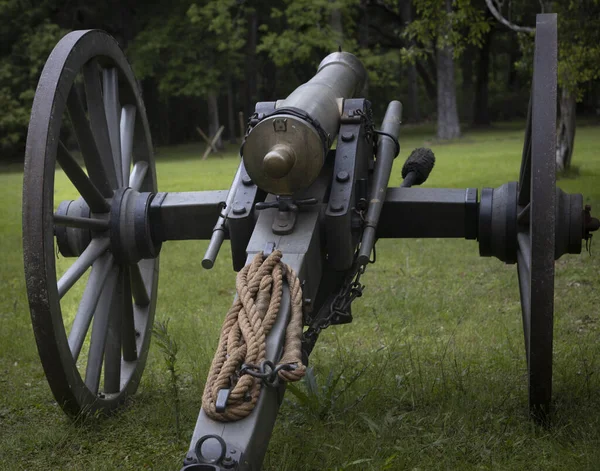 Canhão Era Guerra Civil Port Hudson Louisiana Foto Alta Qualidade — Fotografia de Stock