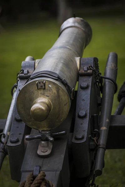 Canhão Era Guerra Civil Port Hudson Louisiana Foto Alta Qualidade — Fotografia de Stock