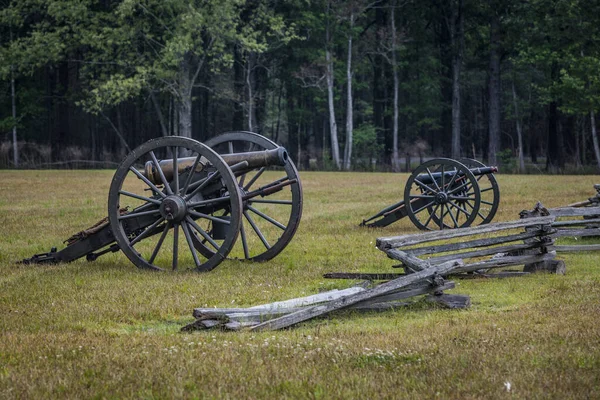 南北戦争時代 ルイジアナ州のポートハドソンで大砲 高品質の写真 — ストック写真