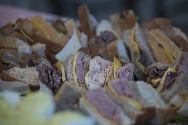 Düğün veya parti atıştırmalıkları ve yiyecekler. Yüksek kalite fotoğraf