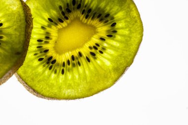 Taze dilimlenmiş kivi meyvesi. Yüksek kalite fotoğraf