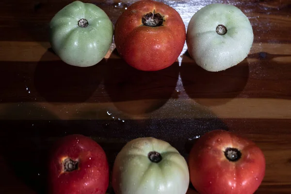 신선한 빨간색과 토마토 품질의 — 스톡 사진
