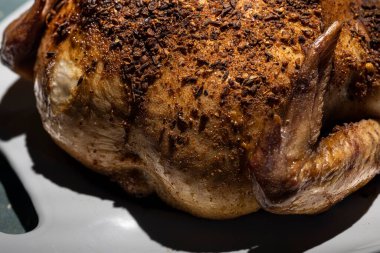 Soslu tavuk ve makarna yedim. Yüksek kalite fotoğraf