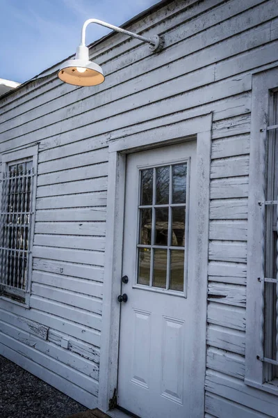 Παλιά Πόρτα Φως Gooseneck Υψηλής Ποιότητας Φωτογραφία — Φωτογραφία Αρχείου