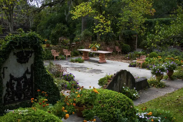 Sunken Garden Afton Villa Gardens High Quality Photo — Stock Photo, Image
