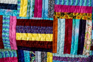 Afro-Amerikan el yapımı yorgan. Yüksek kalite fotoğraf