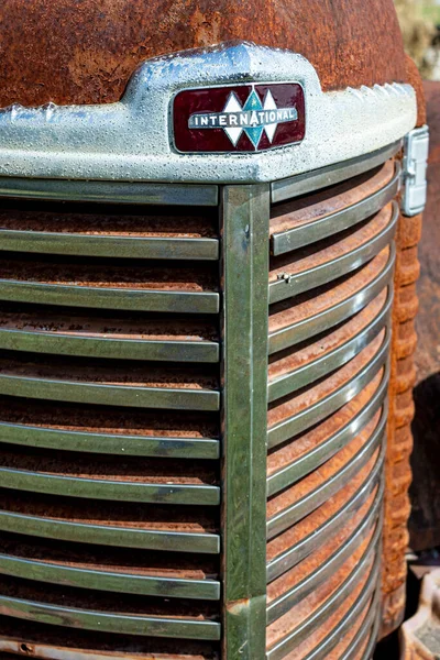 Camión Bomberos Antiguo Oxidado Foto Alta Calidad —  Fotos de Stock