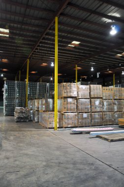Modern bir deponun içinde. Yüksek kalite fotoğraf