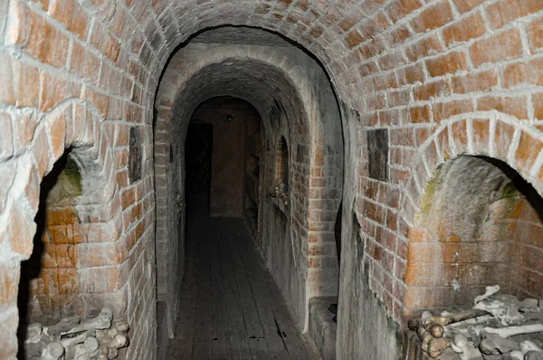 Spooky Brick Caves Bones High Quality Photo — Stock Photo, Image