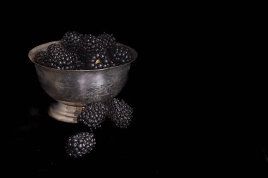 Gösterişsiz böğürtlen hayatı. Yüksek kalite fotoğraf