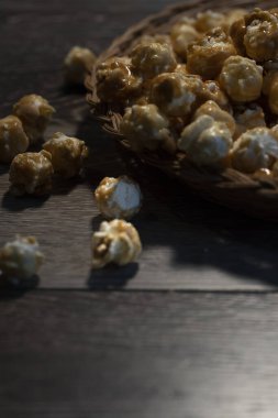 Çikolata parçacıklı ve şekerli kurabiye. Yüksek kalite fotoğraf