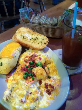 Kenarlı kaplanmış balık yemeği. Yüksek kalite fotoğraf