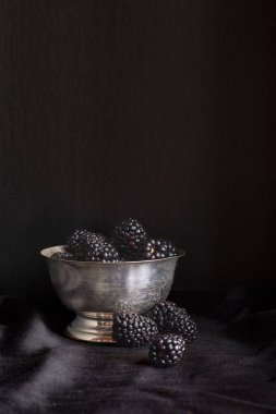 Gösterişsiz böğürtlen hayatı. Yüksek kalite fotoğraf