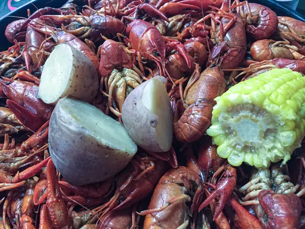 Boiled Louisiana Crawfish Crayfish High Quality Photo — Stock Photo, Image