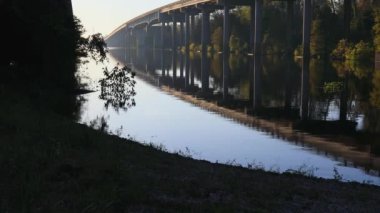 Atchafalaya tekne kalkış tabelası. Yüksek kalite 4k görüntü