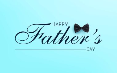 Babalar Günü posteri, el yazısıyla yazılmış rozet.