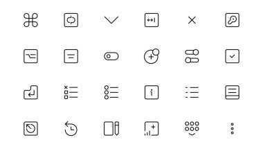 Ui ux simge seti, kullanıcı arayüzü simge koleksiyonu