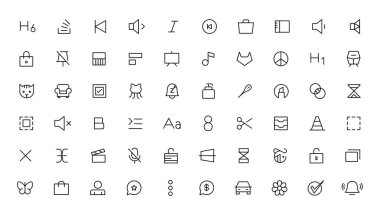 Piksel Mükemmel. Temel Kullanıcı Arayüzü Gerekli Ayarları. Çizgi Özeti Simgeleri. Uygulama, Web, Yazdırma için. Düzenlenebilir Vuruş. Piksel Vuruşu Yuvarlak Şapka ve Yuvarlak Köşeli Geniş