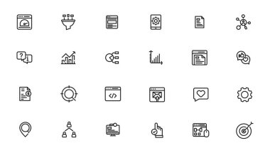 Ecology line icons set. Renewable energy outline icons collection. Solar panel, recycle, eco, bio, power, water - stock vector