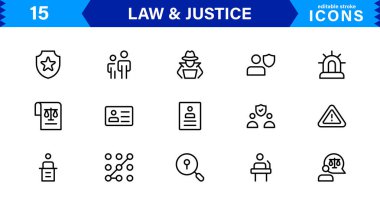 Hukuk & Adalet Simgesi Tanıtım Mahkemesi, Avukat, Gavel, Adalet Ölçeği ve Temiz, Profesyonel Vektör Kullanımı Biçiminde Hukuki Konseptler