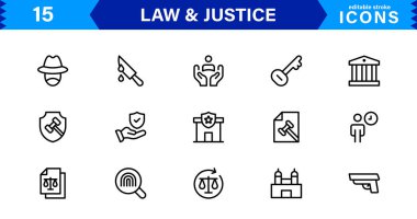 Hukuk & Adalet Simgesi Tanıtım Mahkemesi, Avukat, Gavel, Adalet Ölçeği ve Temiz, Profesyonel Vektör Kullanımı Biçiminde Hukuki Konseptler