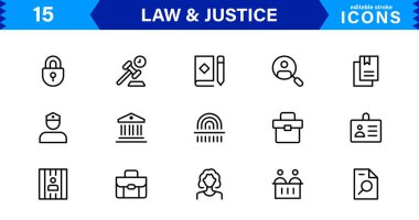 Hukuk & Adalet Simgesi Tanıtım Mahkemesi, Avukat, Gavel, Adalet Ölçeği ve Temiz, Profesyonel Vektör Kullanımı Biçiminde Hukuki Konseptler