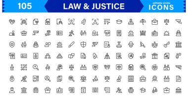 Hukuk & Adalet Simgesi Tanıtım Mahkemesi, Avukat, Gavel, Adalet Ölçeği ve Temiz, Profesyonel Vektör Kullanımı Biçiminde Hukuki Konseptler