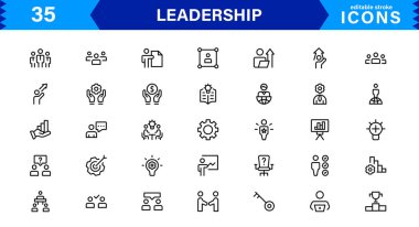 Liderlik Simgesi Temsili Otorite, Takım Çalışması, Strateji, Motivasyon ve Vizyon Minimalist, Profesyonel ve Pazarlanabilir Vektör Biçimi
