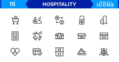 Minimalist, Dijital Varlıklar için Pazarlanabilir Vektör Biçimli Konukseverlik Simgesi