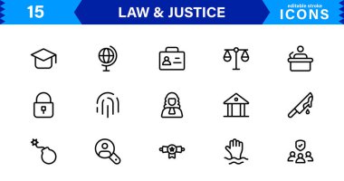 Hukuk & Adalet Simgesi Tanıtım Mahkemesi, Avukat, Gavel, Adalet Ölçeği ve Temiz, Profesyonel Vektör Kullanımı Biçiminde Hukuki Konseptler