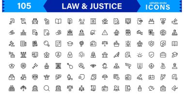 Hukuk & Adalet Simgesi Tanıtım Mahkemesi, Avukat, Gavel, Adalet Ölçeği ve Temiz, Profesyonel Vektör Kullanımı Biçiminde Hukuki Konseptler