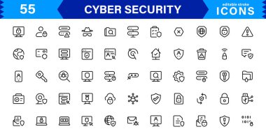 Siber Güvenlik Simgesi Korunma, Kalkan, Veri, Şifreleme ve Güvenlik Duvarı Konseptlerini Profesyonel, Temiz ve SEO İyimser Vektör Biçiminde Ayarla