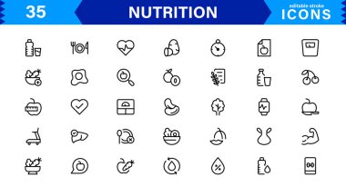 Sağlıklı Gıda, Diyet, Vitamin, Sağlıklı Yaşam, Sağlıklı, Minimalist ve SEO İyimser Vektör Biçiminde Sağlıklı Beslenme Simgesi