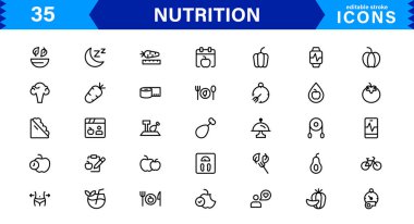 Sağlıklı Gıda, Diyet, Vitamin, Sağlıklı Yaşam, Sağlıklı, Minimalist ve SEO İyimser Vektör Biçiminde Sağlıklı Beslenme Simgesi