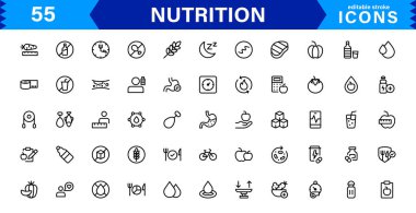 Sağlıklı Gıda, Diyet, Vitamin, Sağlıklı Yaşam, Sağlıklı, Minimalist ve SEO İyimser Vektör Biçiminde Sağlıklı Beslenme Simgesi