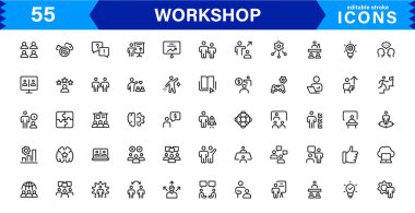 Çok Yönlü Atölye Simgesi Koleksiyonu - Sanatçılık, Marangozluk ve DIY Temalı Tasarımlar İçin Mükemmel