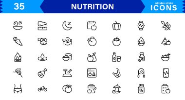 Sağlıklı Gıda, Diyet, Vitamin, Sağlıklı Yaşam, Sağlıklı, Minimalist ve SEO İyimser Vektör Biçiminde Sağlıklı Beslenme Simgesi