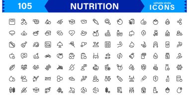 Sağlıklı Gıda, Diyet, Vitamin, Sağlıklı Yaşam, Sağlıklı, Minimalist ve SEO İyimser Vektör Biçiminde Sağlıklı Beslenme Simgesi