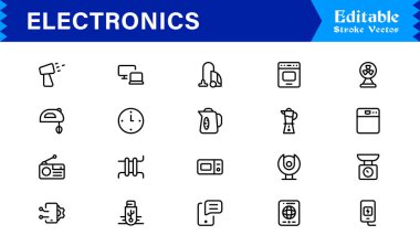 Dijital Projeler için Profesyonel Satır Simgelerinde Ulaşım Simgeleri Modern, Minimum ve Tam Boyutlandırılabilir Vektör Sembolleri 