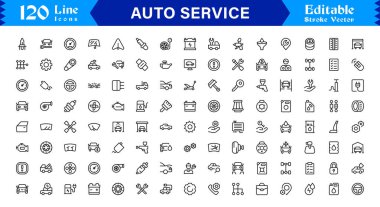 Araba Tamiri, Bakım Araçları ve Araç Tanılama Biçiminde Kapsamlı Otomatik Servis Simgesi Ayarları