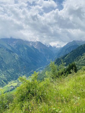 Kaprun ve Kitzsteinhorn dağ manzarası, Avusturya