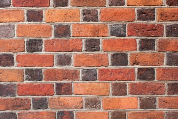Brick wall background close up