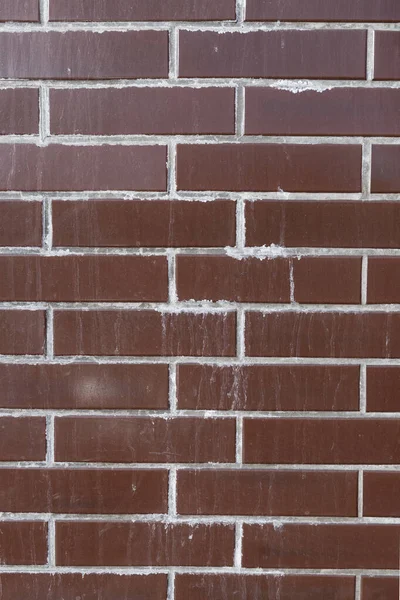 Clinker Brick Wall Background Mortar Defects — Stock Photo, Image
