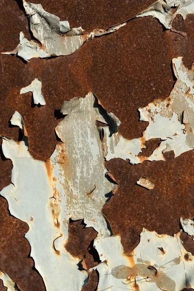 Αφαίρεση Χρώματος Από Σκουριασμένη Χαλύβδινη Πλάκα — Φωτογραφία Αρχείου