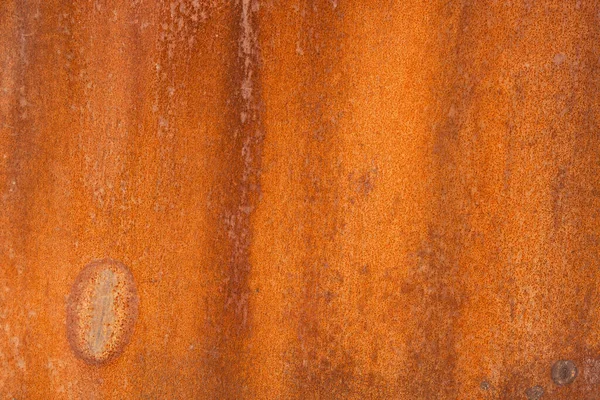 Rdzewiała Powierzchnia Blachy Stalowej Świetle Słonecznym — Zdjęcie stockowe