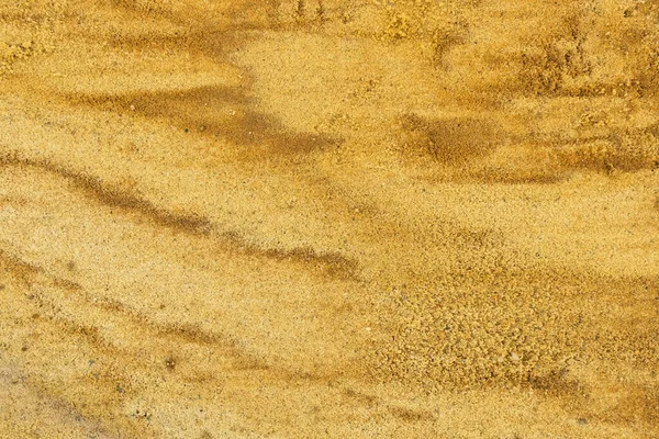 挖掘机桶运行后的砂面 — 图库照片