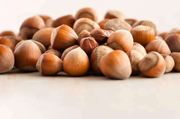 Lískové Ořechy Bez Skořápky Zblízka — Stock fotografie
